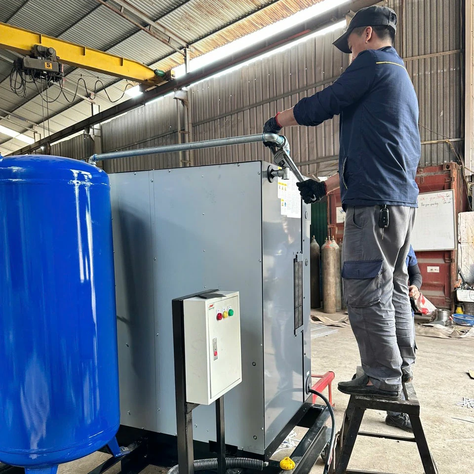 Máy nén khí Kobelco SG15-AIV – Khách hàng ngành than